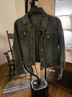 Arizona Jean Company Women's Dark Blue Denim Jacket
